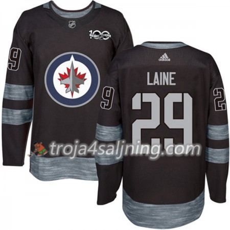 Winnipeg Jets tröja Patrik Laine 29 1917-2017 100th Anniversary Adidas Svart Authentic - NHL Tröjor Herr Winnipeg Jets tröja Patrik Laine 29 1917-2017 100th Anniversary Adidas Svart Authentic - NHL Tröjor Herr